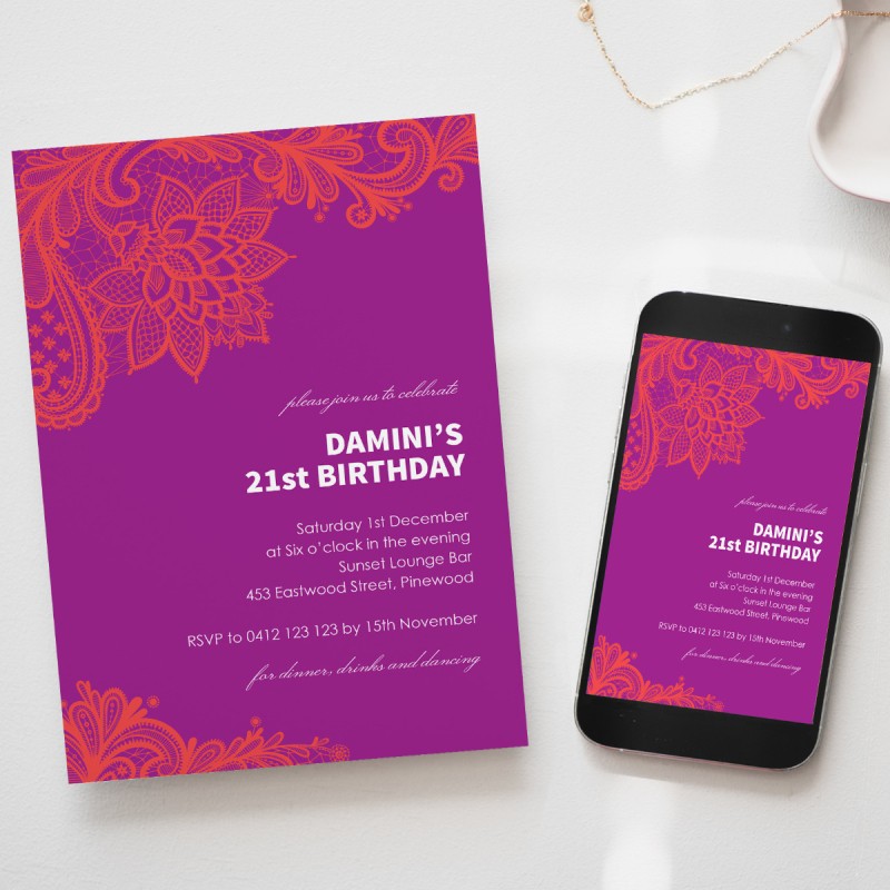 Aromatic Birthday Invitations