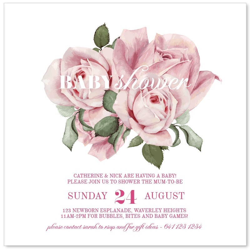 Rose Bunch Baby Shower