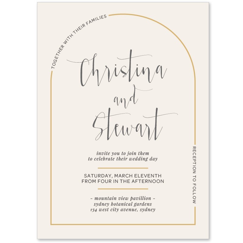 This Modern Love Arch Wedding Invitations