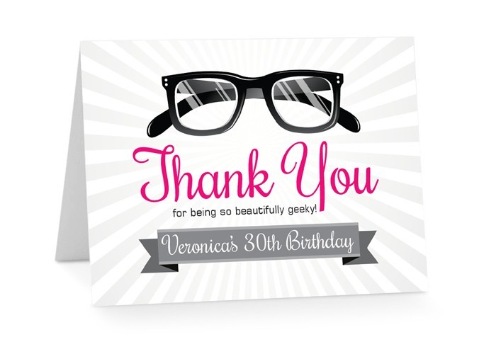 Beauty and the Geek Thank You Cards