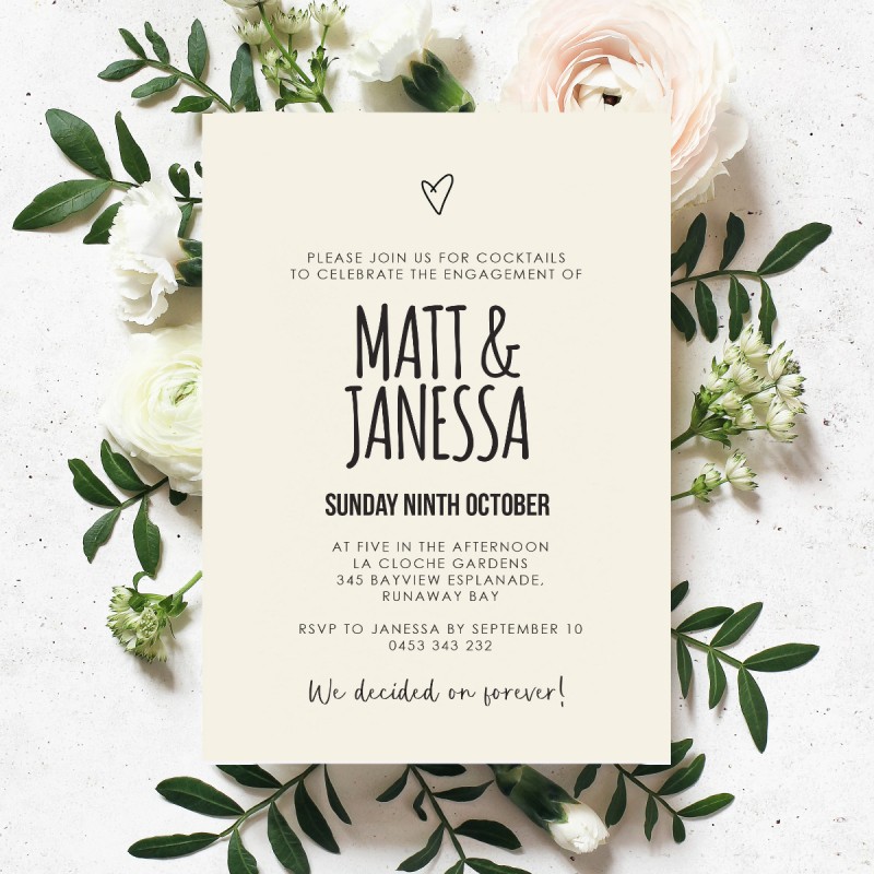 Clarissa Engagement Invitations