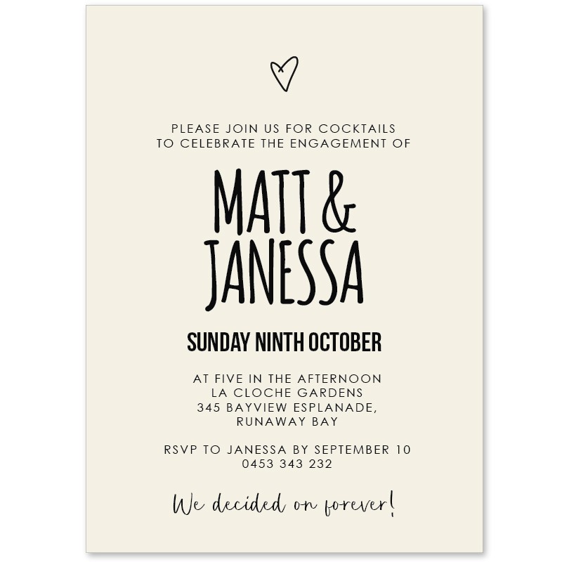 Clarissa Engagement Invitations