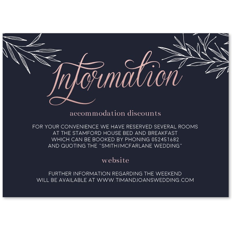 Bella Information Card