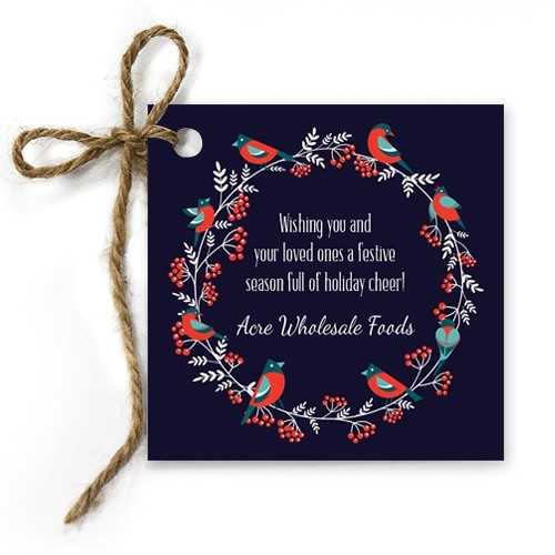 Bird Wreath Gift Tags