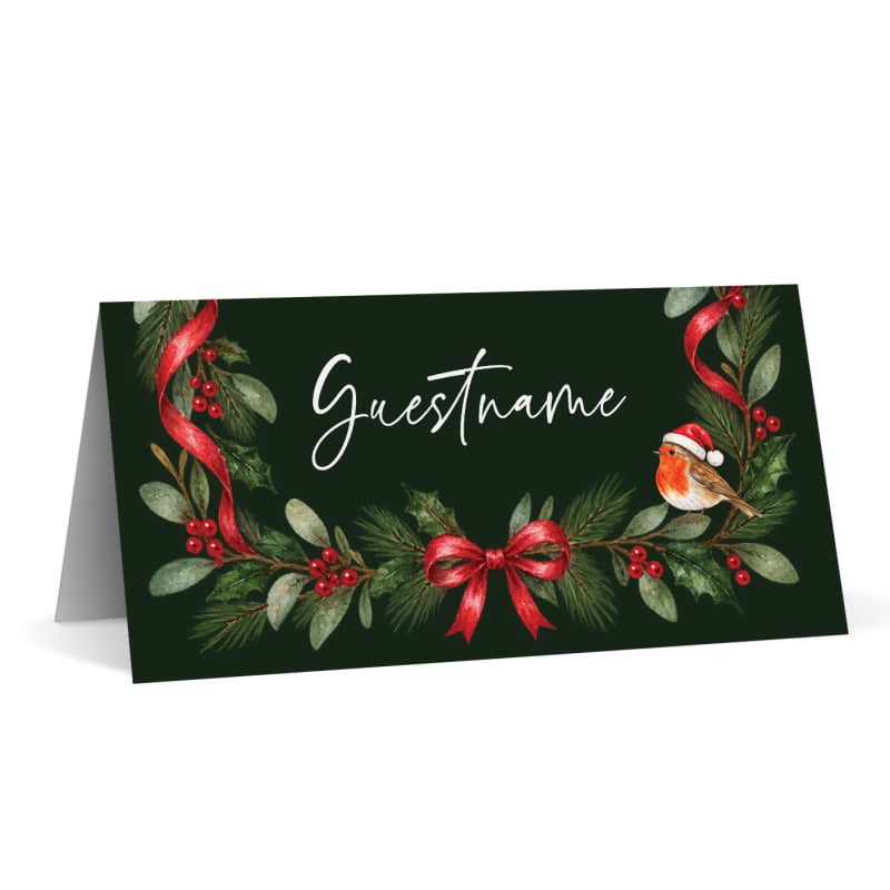 Bird Wreath Placecards