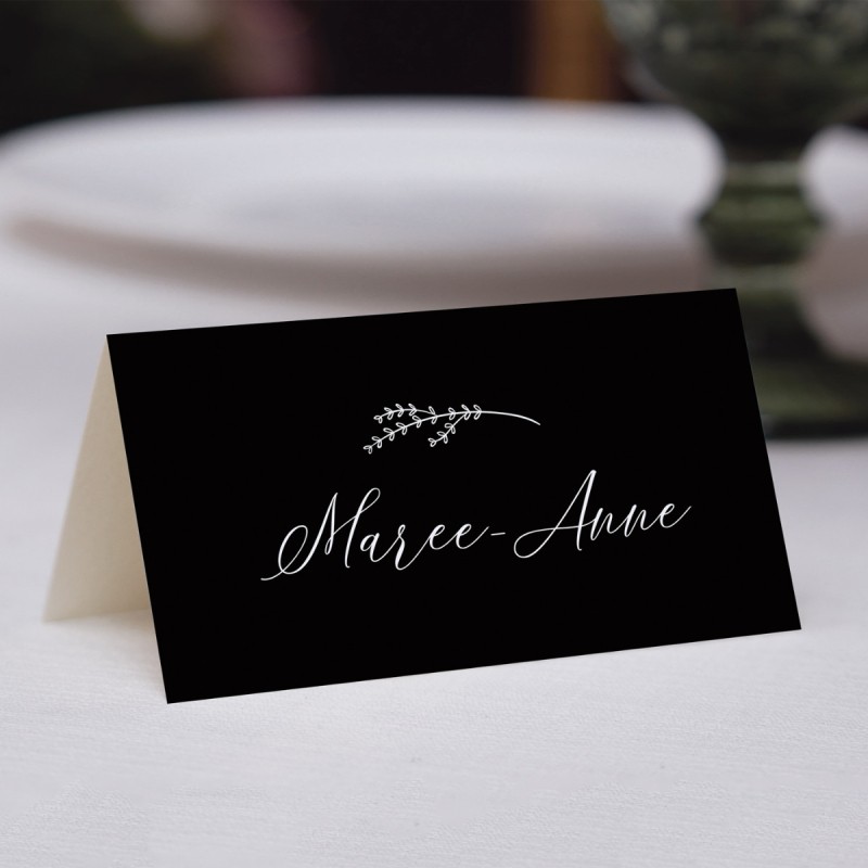 Black and White Placecards