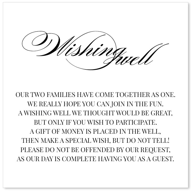 Monochrome Types Wishing Well Card
