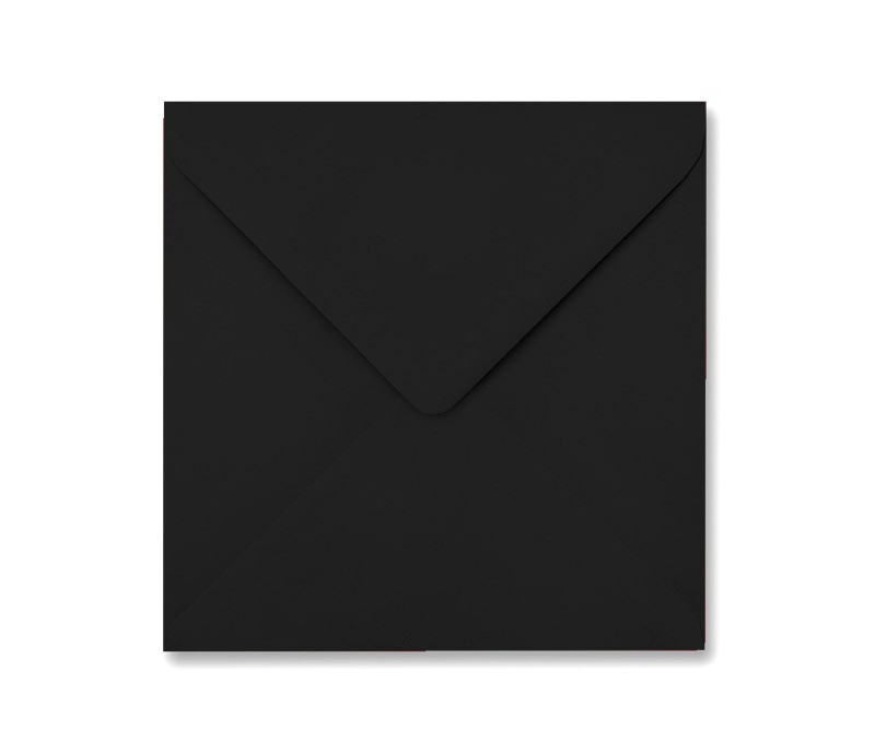 Black 155mm Square Envelope 100gsm