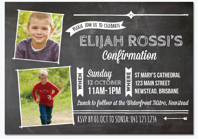 Blackboard Confirmation Invitations