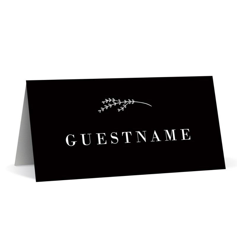 Black and White Placecards