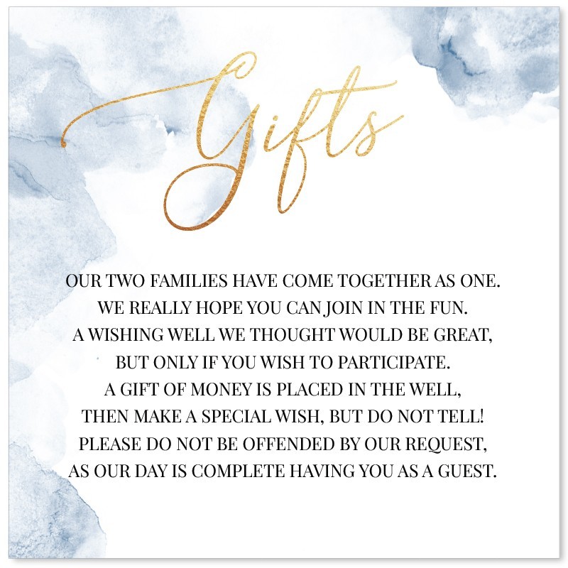 Blue Smoke Wishing Well Card