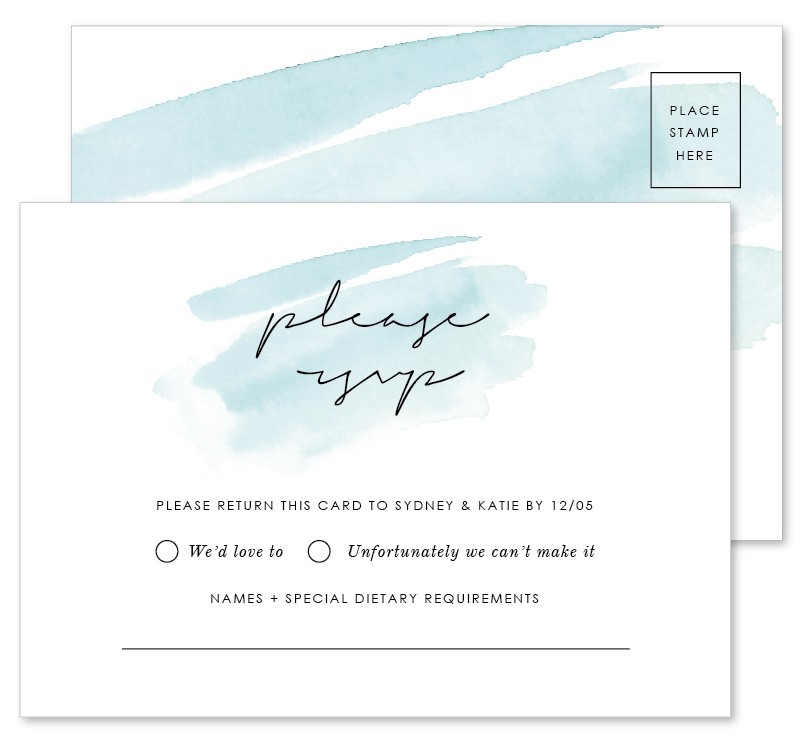 Whisper Wedding Response Card