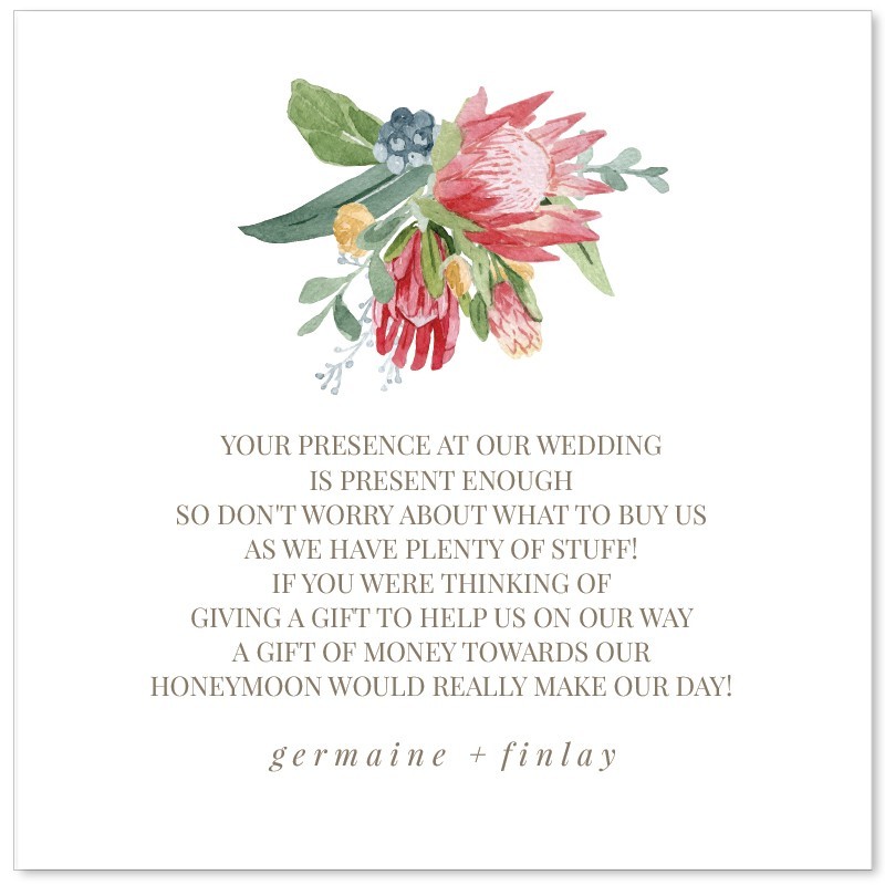 Blushing Bouquet Wishing Well Card
