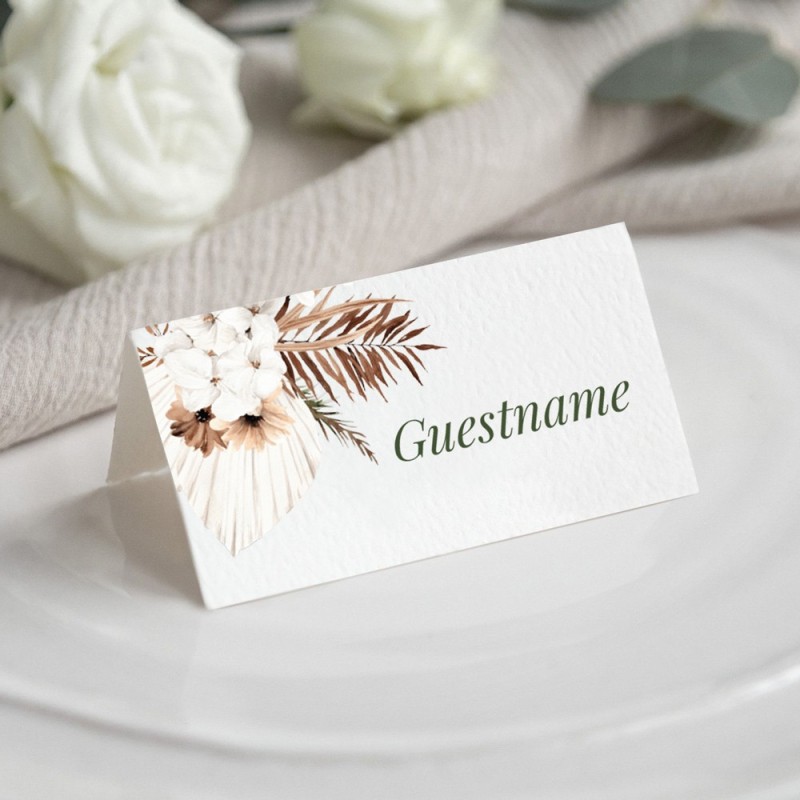 Sweet Mist Boho Placecard