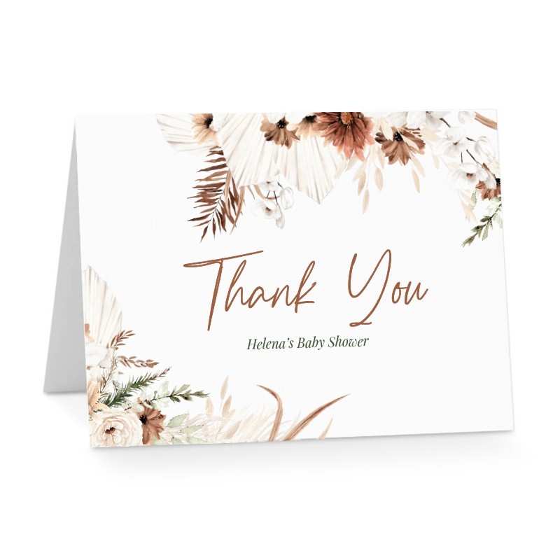 Sweet Mist Boho Thank You Card