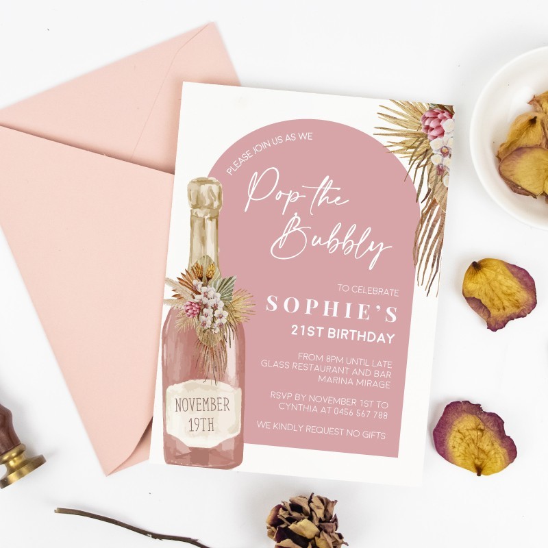 Bubbly Invitations