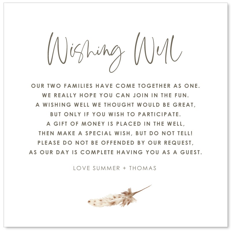 Boho Wishing Well Card 