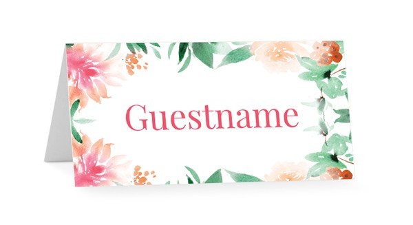 Botanical Watercolours Placecards