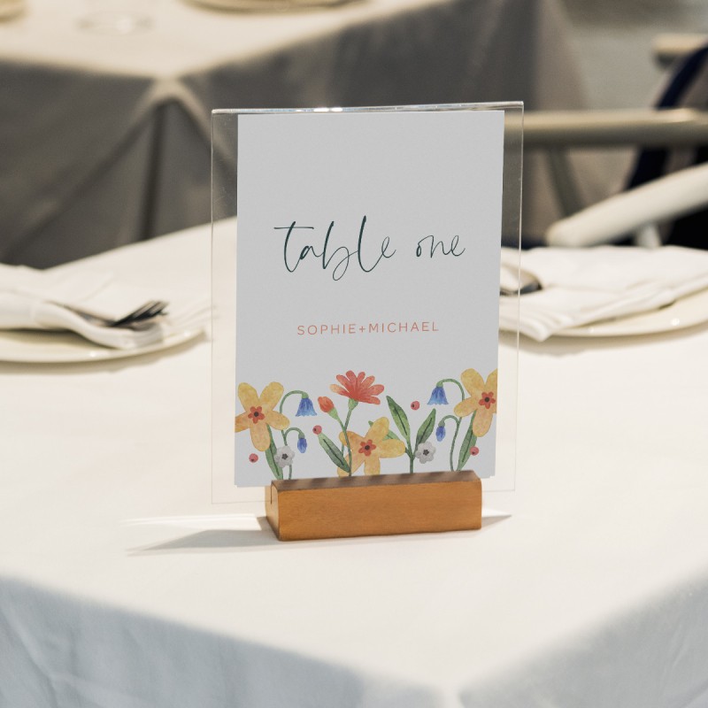 Bouquet Wedding Table Numbers