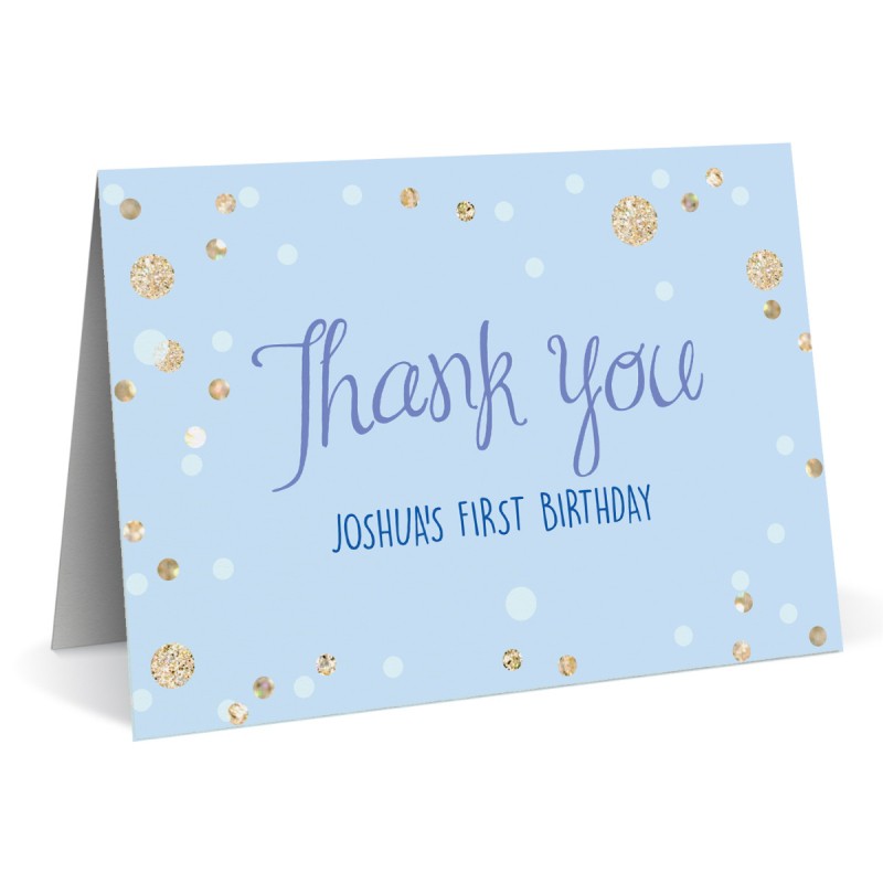 Turning 1 Birthday Thank You Card