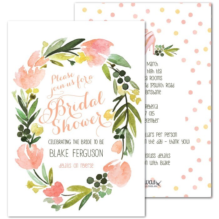 Bride to Be Bridal Shower Invitations 