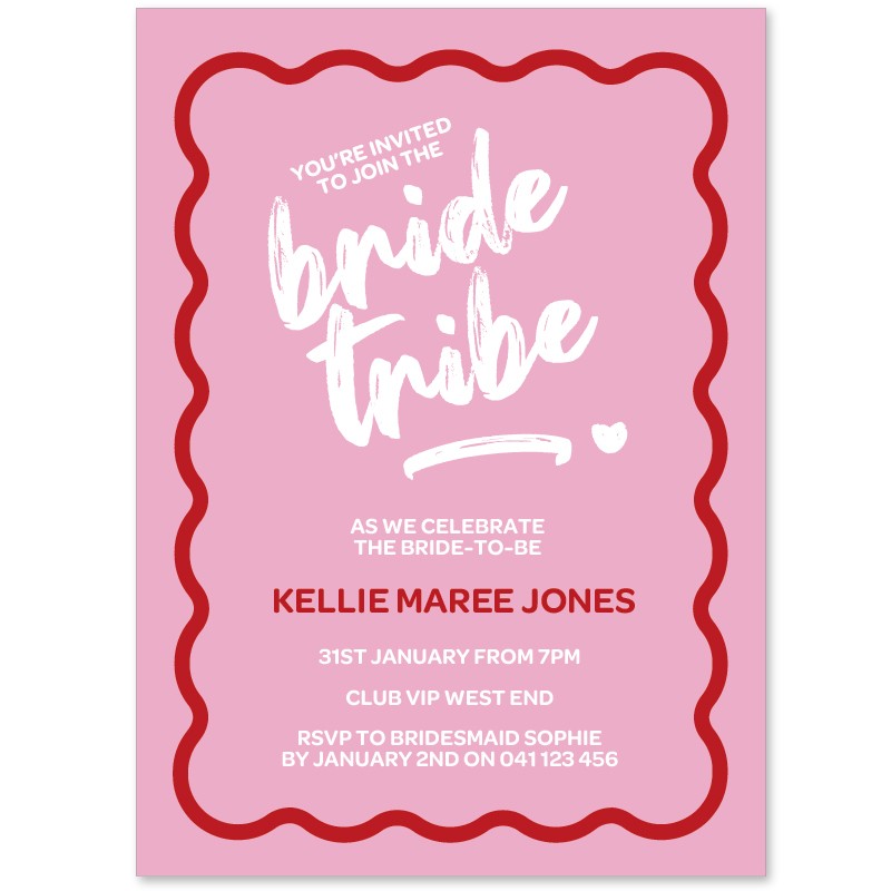 Bride Tribe Hens Invitations