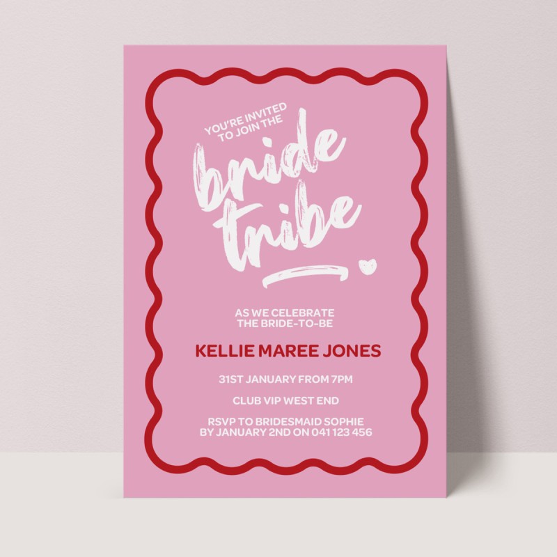 Bride Tribe Hens Invitations