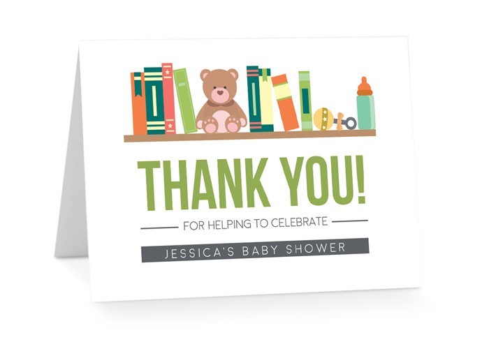 Bring A Book Baby Shower Thank You Cards