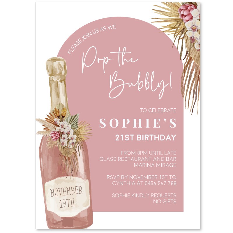 Bubbly Invitations