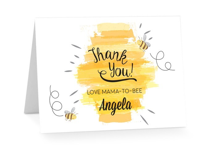 Bumble Bee Baby Shower Thank You Cards