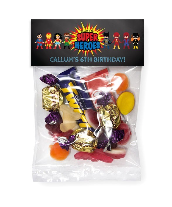 Calling All Superheroes Lolly Bags