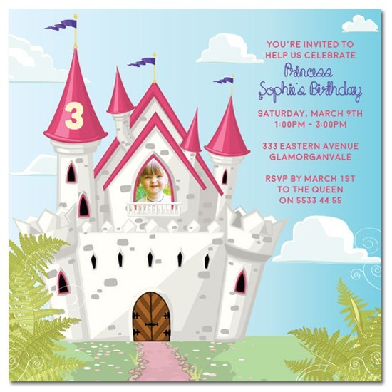 Castle Birthday Invitations