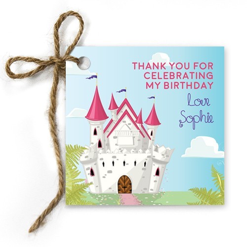 Castle Birthday Gift Tags