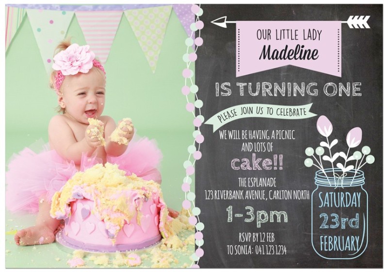 Chalked Up Birthday Invitations