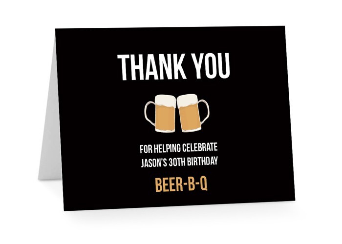 Cheers Beers Thank You Cards