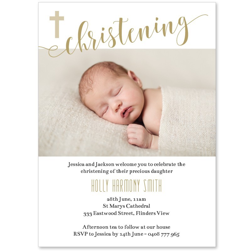 Sweet Christening Invitations