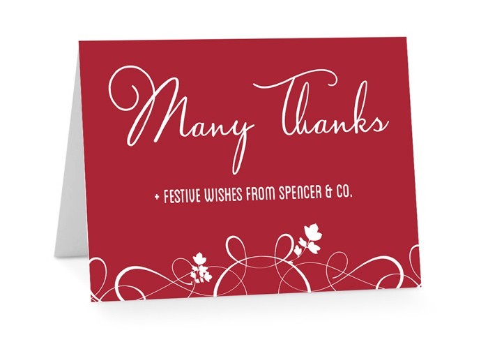 Christmas Spirit Thank You Cards