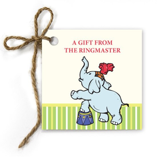 Circus Birthday Gift Tags