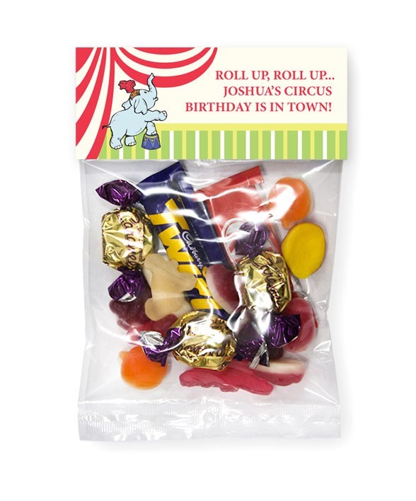Circus Birthday Lolly Bags