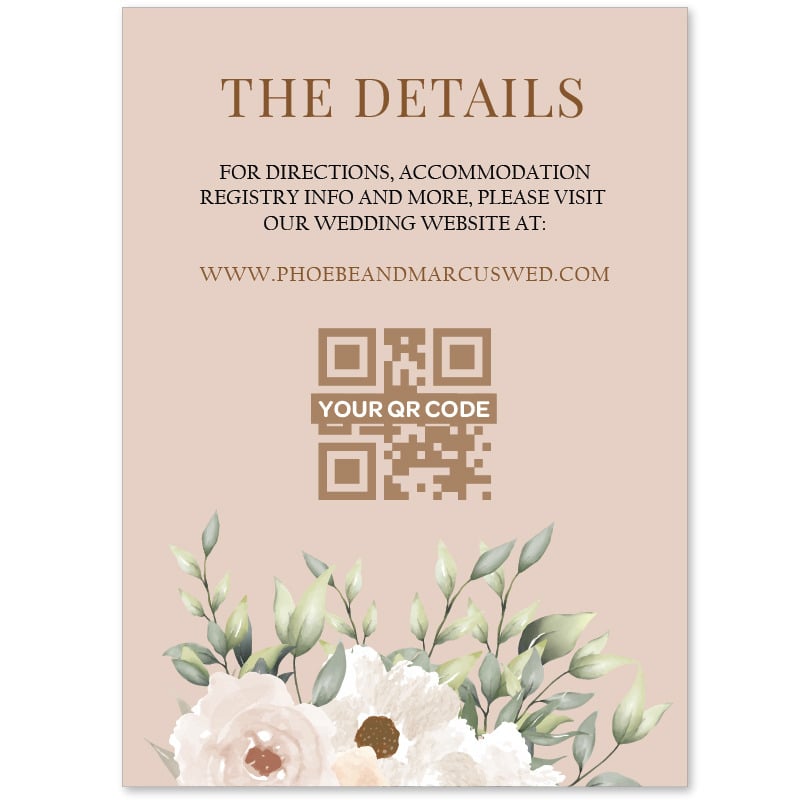 Classic Elegant Information Card