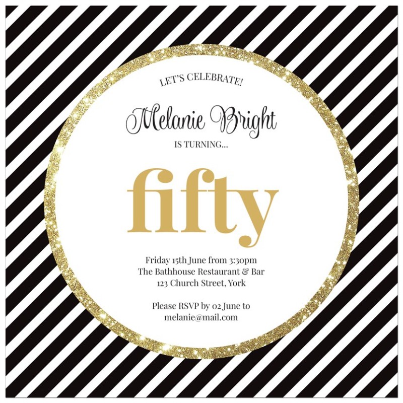 Classical Birthday Invitations