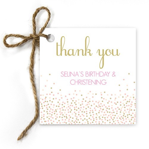 Confetti Storm Gift Tags