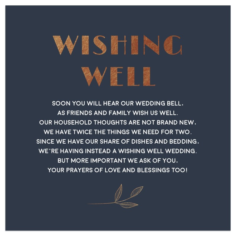 Copper Glow Wishing Well Card