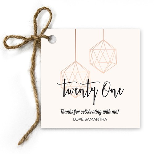 Copper Wire Birthday Gift Tags