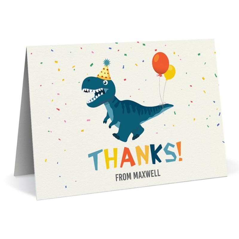 Dinosaur Birthday Thank You Cards