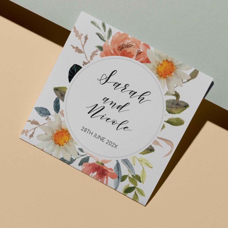 Delicate Daisy Wedding Gift Tag