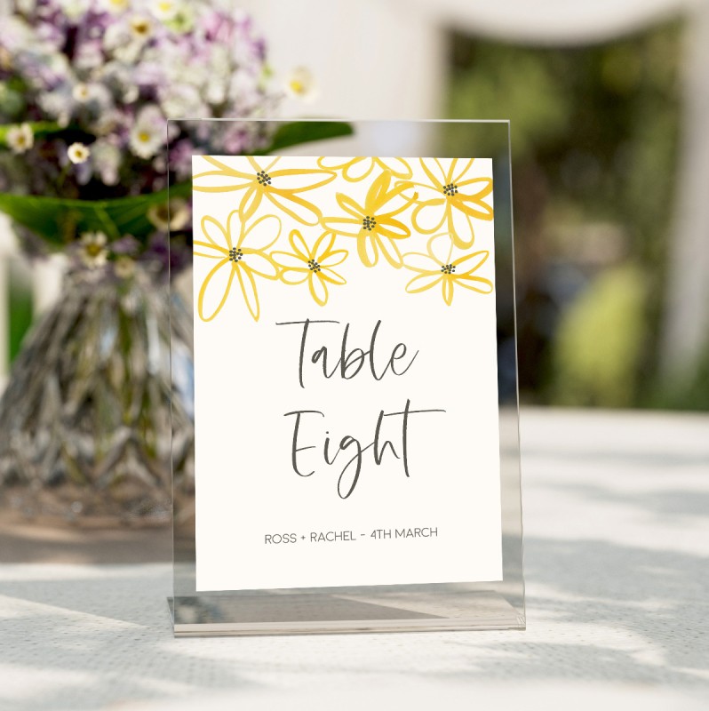 Daisy Chain Table Numbers