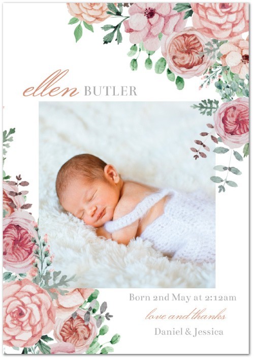 Dakota Birth Announcement Cards