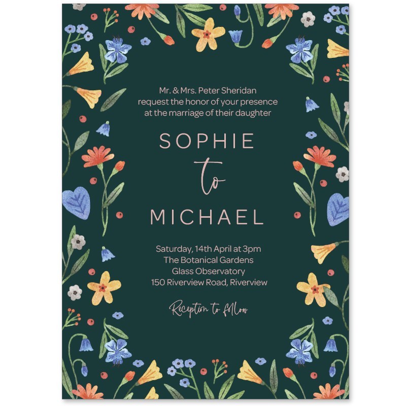 Bouquet Wedding Invitations