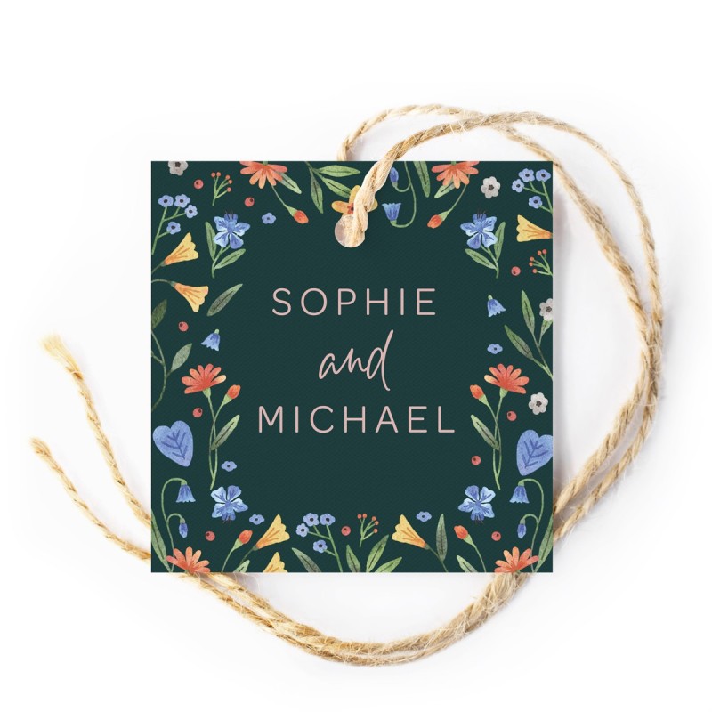 Bouquet Wedding Gift Tag